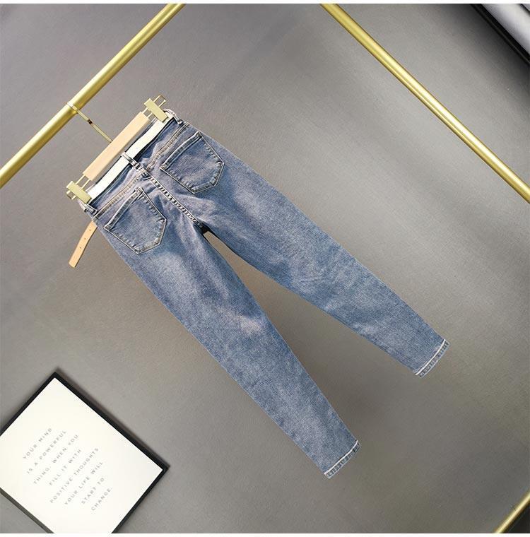 Women's Holiday Daily Streetwear Solid Color Ankle-Length Jeans display picture 4