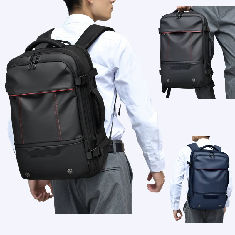 Capacious backpack, men's laptop, travel bag, (Cross-border trading), high-quality style, business version