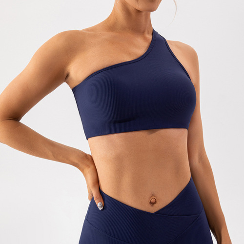 New Summer Sports Bra Collection from Europe and America: Lulu Women's Threaded Yoga Wear, Outfit-Ready Running & Professional Fitness Vest