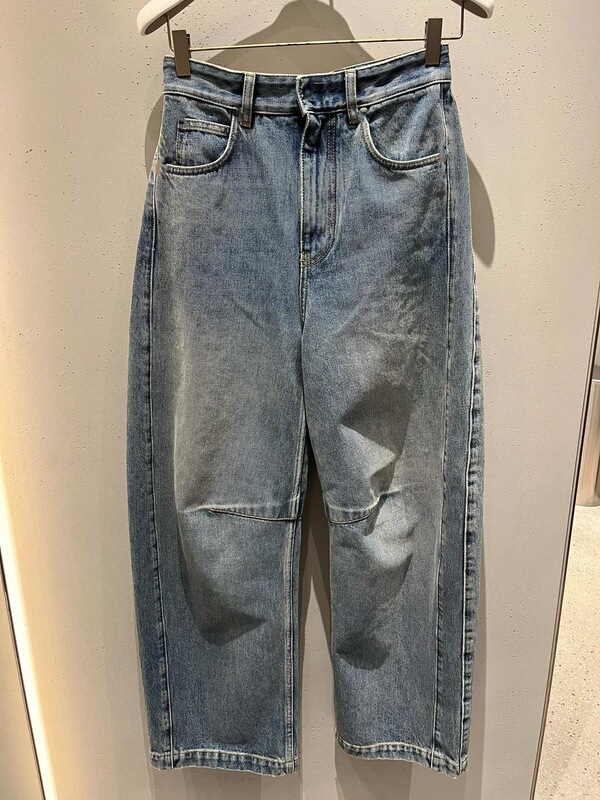 Correct Version in Stock High-Quality L Brand New Tapered Jeans Fashion Versatile Loose Fit Unisex