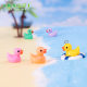 Colorful yellow duck DIY Moss landscape decoration hanging accessories desktop mini micro landscape miniature small ornaments