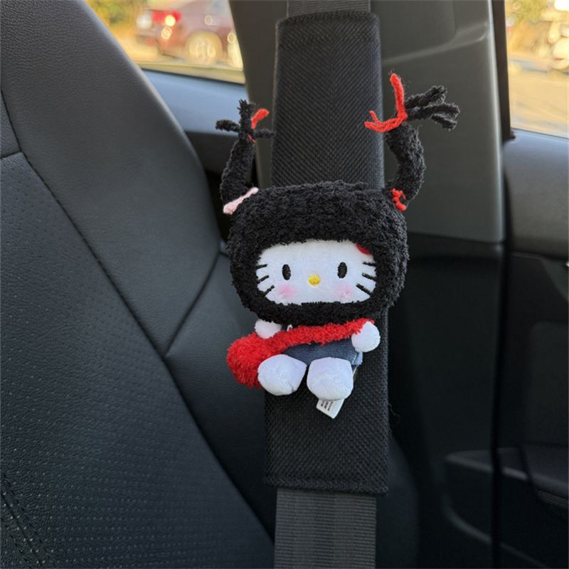 Funda Protectora de Hombro para Cinturón de Seguridad de Peluche para Auto image 4
