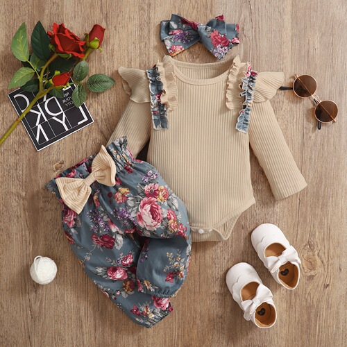 3Pcs Newborn Girl Clothes Set 3 Months Baby Girl Clothes