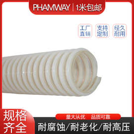 PU防排静电塑筋软管 塑筋增强柔软 耐磨内加铜丝专用塑料管