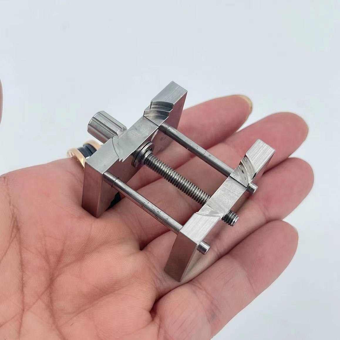 修表工具 4040 全钢机芯架 加厚款 双用手表维修机芯座钟表工具