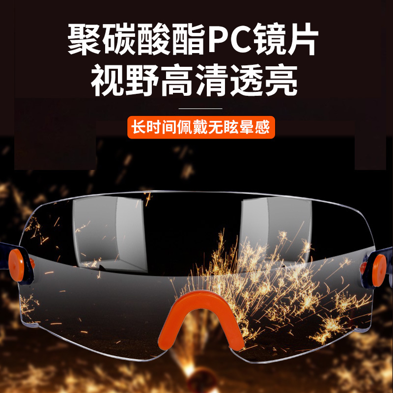 Industrial Safety Helmet & Protective Goggles Anti-Impact Anti-Fog 4