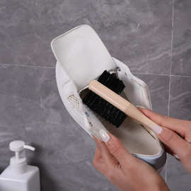 双面简约鞋刷现货仿木鞋清洁刷小刷子简约软毛刷洗衣刷洗衣服板刷