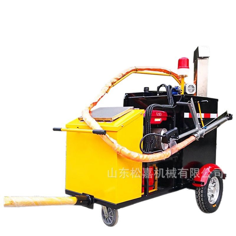 60L máquina de vertido de asfalto pequeña máquina de reparación de grietas de pavimento de asfalto de hormigón máquina de vertido de asfalto empujada a mano