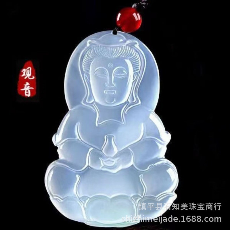 氷玉白玉弥勒仏玉ペンダント男女兼用瑪瑙祥雲ロック貔貅各種ペンダント在庫直販|undefined