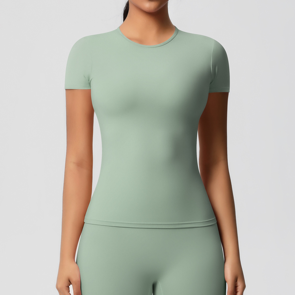 95g Weight Short Sleeve Sleeve Length Nylon, Spandex Fabric Type Regular Top Length T-shirt Tops Type Fitness, Yoga, Running Occasion Round Neck Neckline Solid Color Pattern Sport Style Style S, XL Size Sport Style Solid Color Nylon Spandex Round Neck Active Tops T-shirt 24
