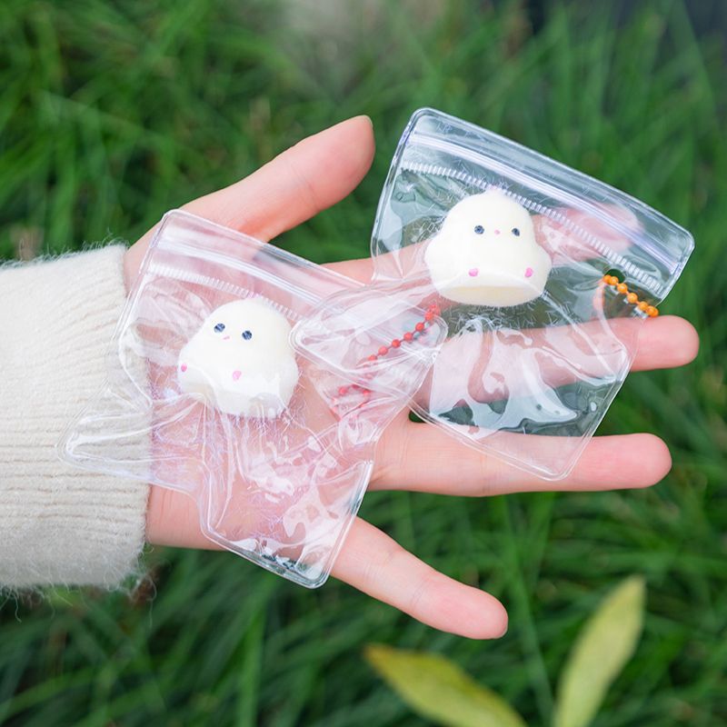 Plush Chick Stress Relief Mini Squishy Toy Slow Rebound Chicken Pendant Children's Gift Wholesale