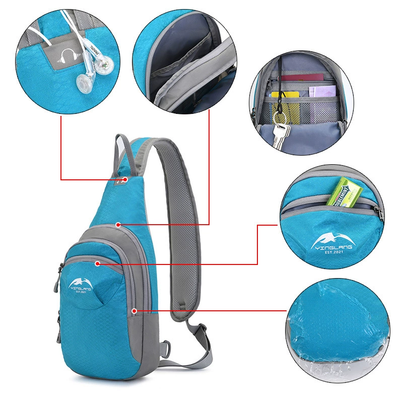 Travel chest bag, climbing one-shoulder bag for leisure