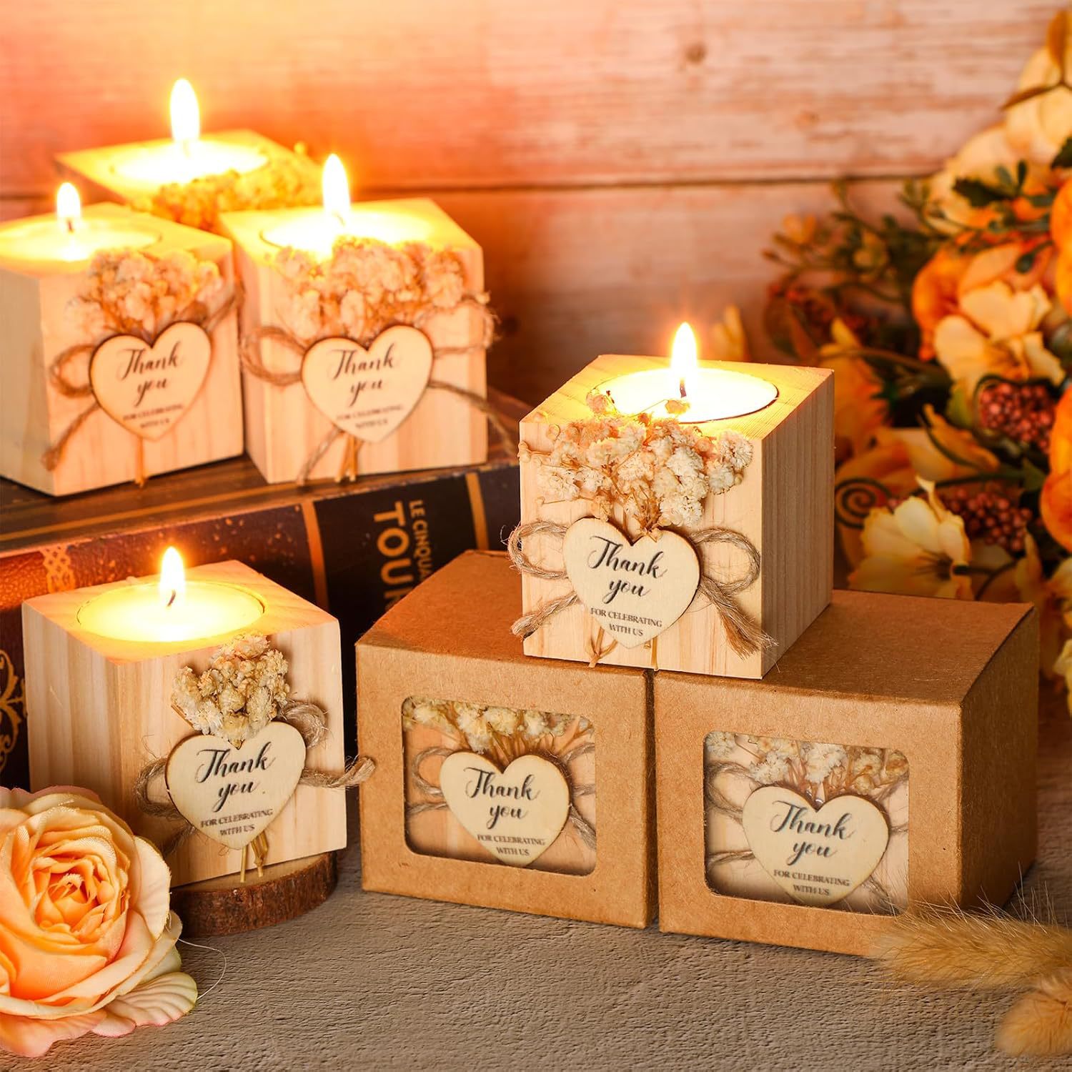 Candlestick Candelabra Home Textiles & Decor Type Romantic Simple Style Solid Color Wood Wax Candlestick Candelabra