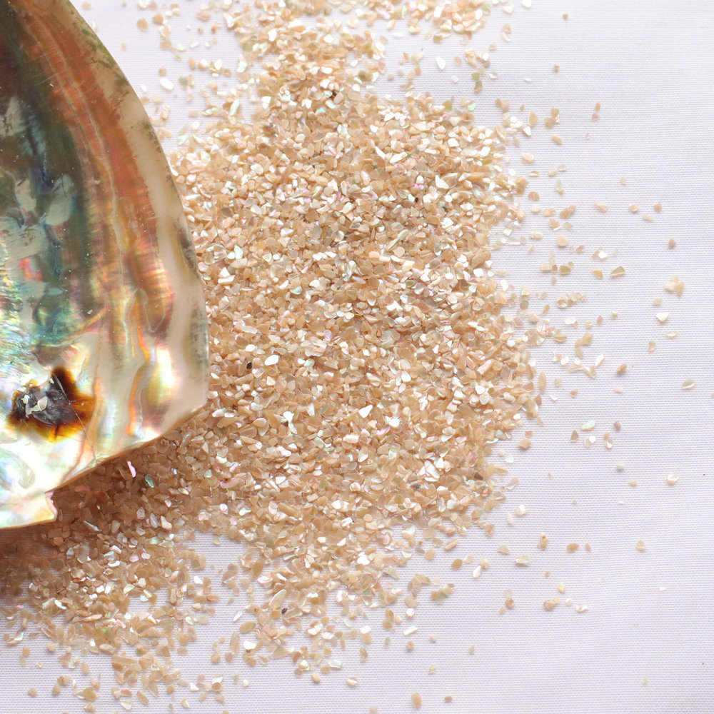 Natural Mother-Of-Pearl Shell Fragments, Thin Pieces of Abalone and White Shell for Nail Art, Nail Stickers, Handmade Jewelry DIY with Shiny Colored Shells