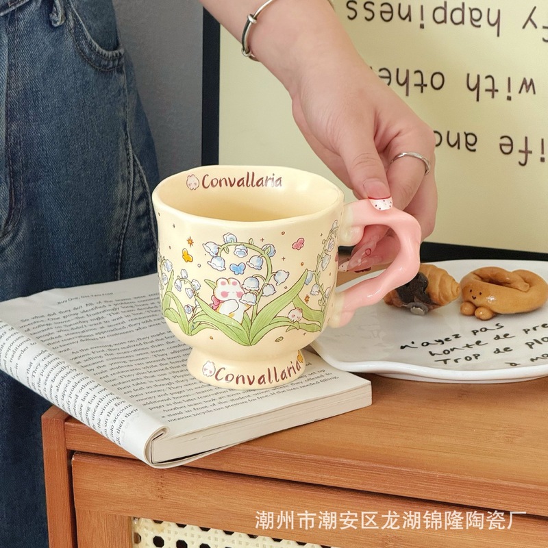 少女心生日礼物马克杯陶瓷杯高颜值水杯送男女朋友闺蜜姐妹礼盒装|undefined
