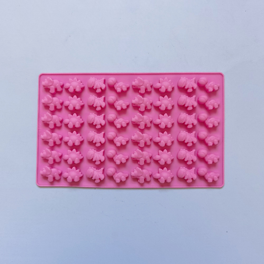 48 pequeños dinosaurios 132 chocolate molde de silicona pastel helado pudín molde de postre jabón utensilios