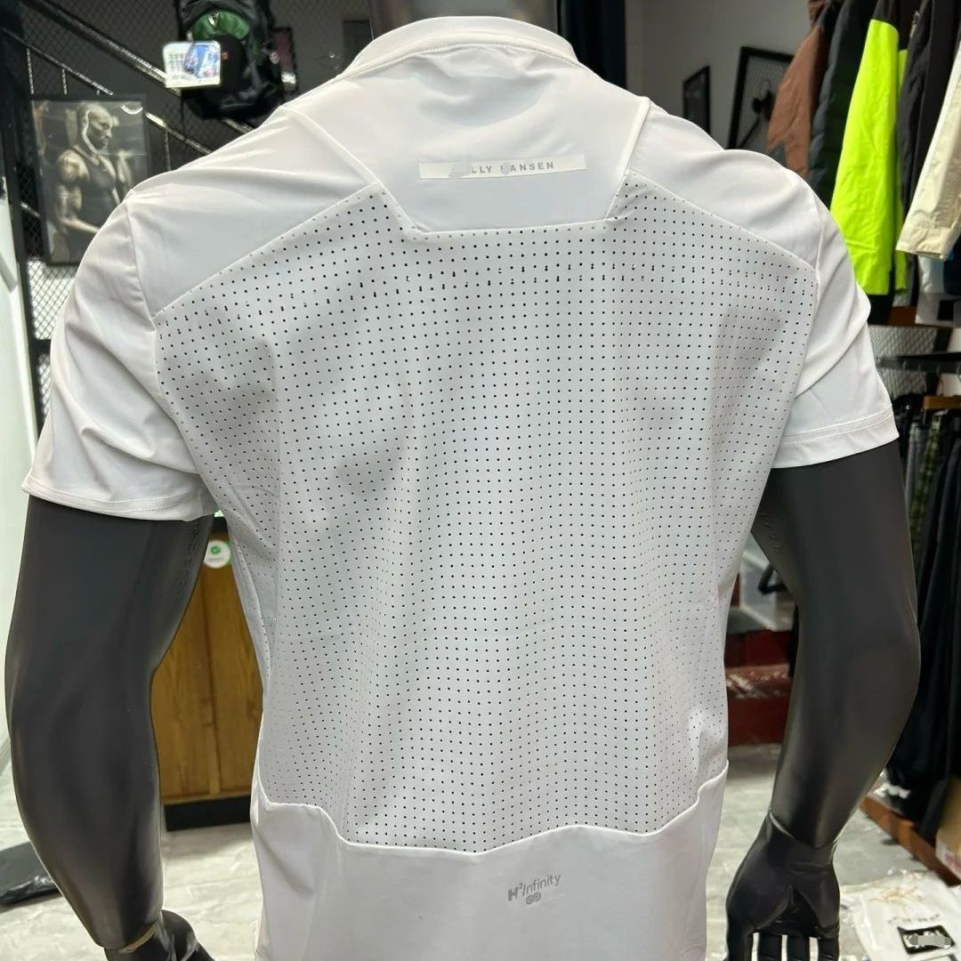 2025 novo estilo de verão camisetas esportivas de manga curta de secagem rápida de cor pura para homens e mulheres, tops de design de malha solta e respirável