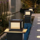 Solar Outdoor Waterproof Column Head Light New Villa Gate Garden Courtyard Door Post Outdoor Fence Guardrail