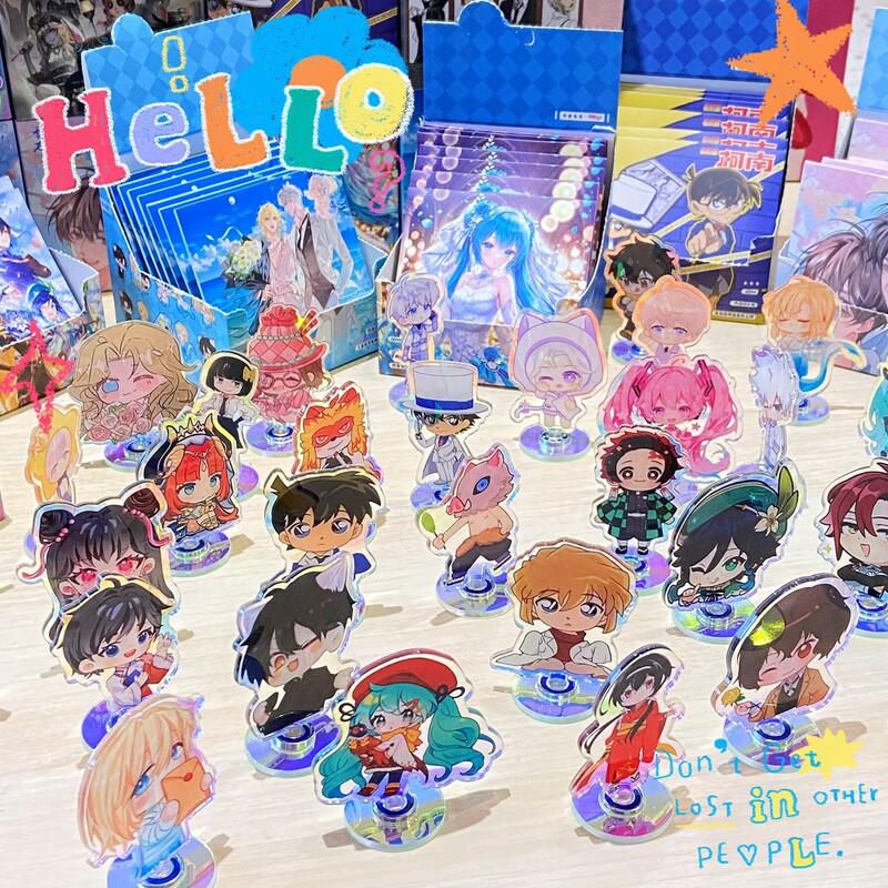 New Rotating Stand Blind Draw (10 Pieces/Box) Acrylic Animation Peripheral Stand Blind Box Small Ornaments New Rotating Stand Blind Draw (10 Pieces/Box) Acrylic Animation Peripheral Stand Blind Box Small Ornaments