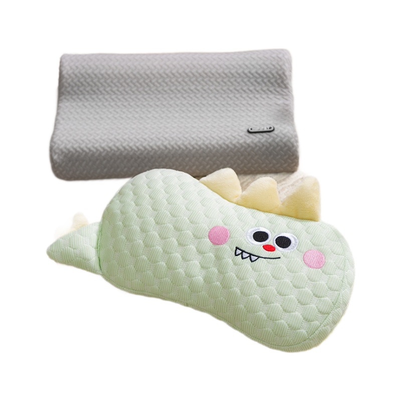 Perro primavera y verano pequeño dinosaurio frijoles frijoles almohada fresca para gatos dormir almohada de cuello almohada cuadrada almohada de mascotas cuatro estaciones