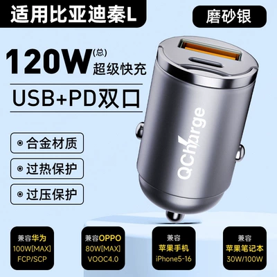 Seagull, Dolphin super fast charging, Siqaret yandırıcısı - default-item-exclusive-for-qin-l-120w-hidden-model-matte-silver