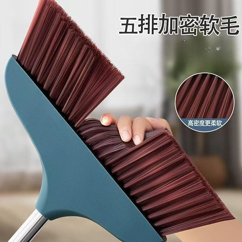 Household soft-bristled broom with a long handle, designed for indoor cleaning, 2026 new model, large broom