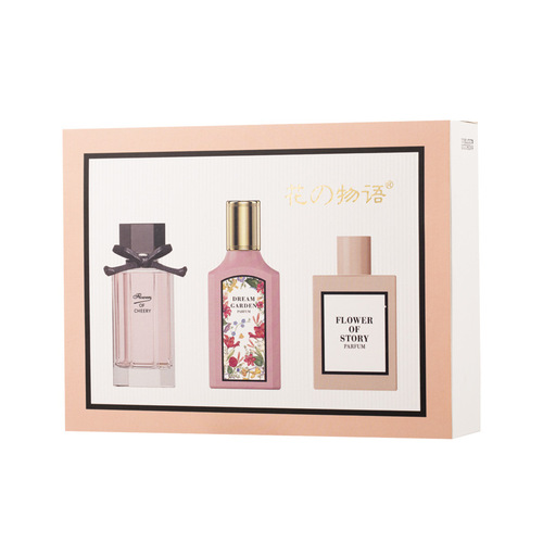 Flower Story Flower Blooming Women's Perfume Set Internet Celebrity Long-lasting Light Fragrance Gift Box Perfume Wholesale from Vietnam