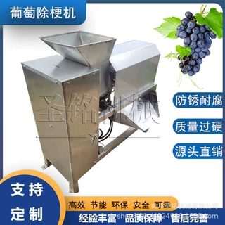 大型葡萄商用除梗榨汁机果蔬摘梗设备 工业番茄石榴除梗机