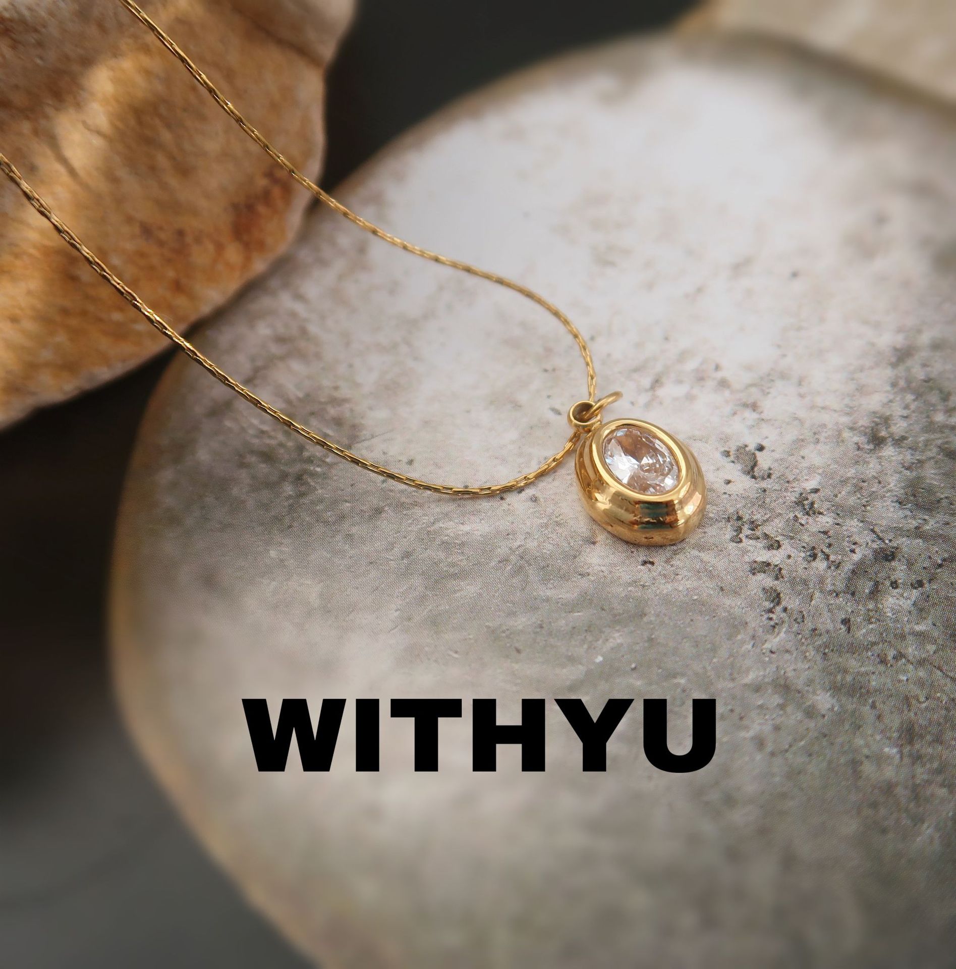 10g Weight Zircon Inlay Material Pendant Necklace Classification 1 Piece Quantity Daily Occasion Titanium Steel Material Oval Pattern Women's Gender Plating, Inlay Design Retro Style Titanium Steel Retro Oval Plating Inlay Zircon Pendant Necklace 13