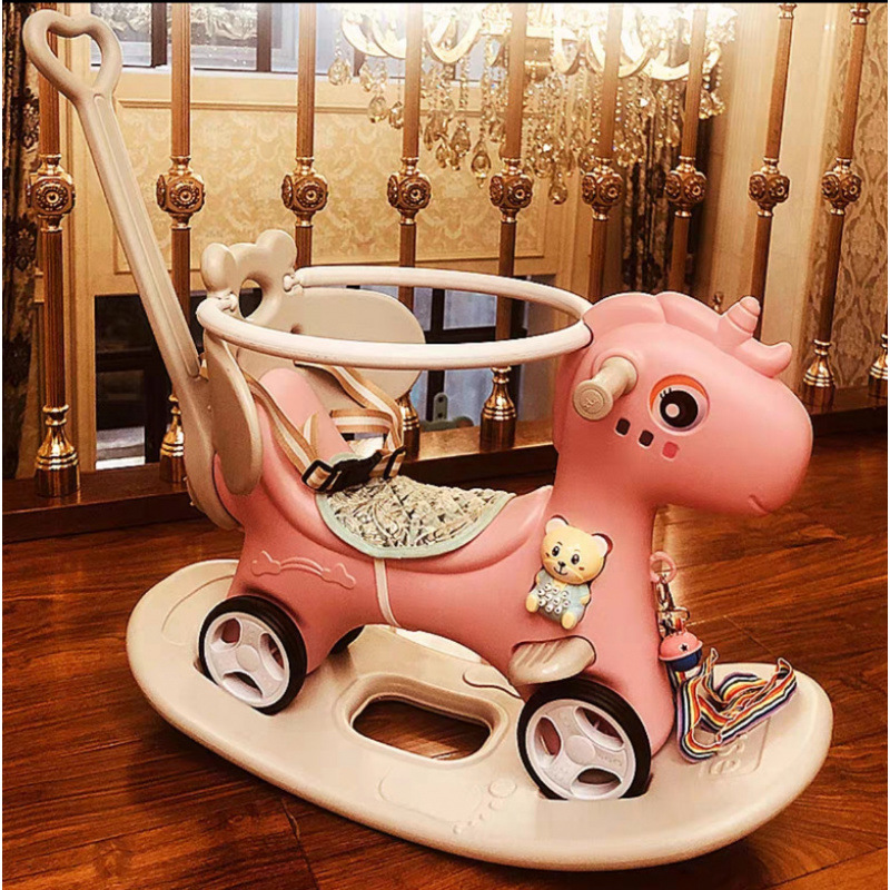 Caballo mecedora para niños Caballo mecedora para bebés Caballo de madera para bebés Regalo de un año