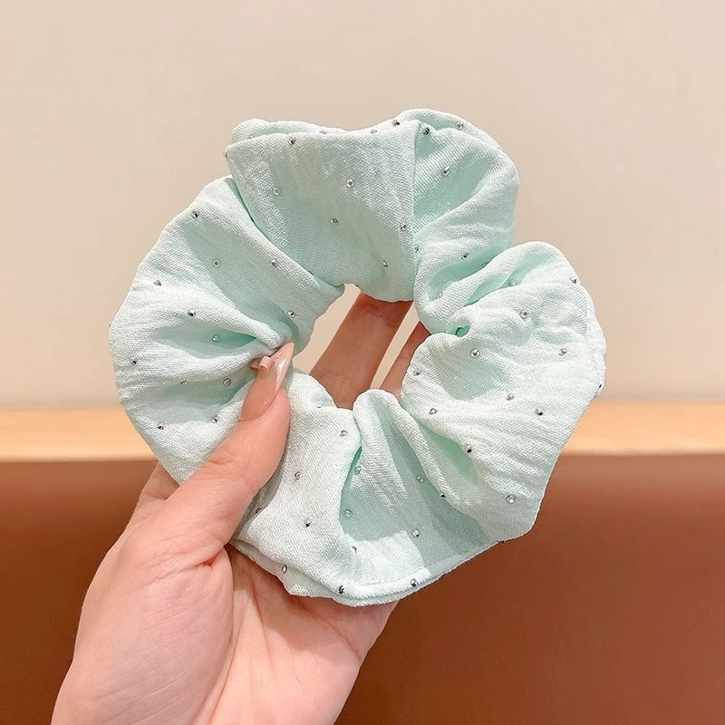 韩系超大号大肠发圈女高级感方巾发绳高弹力耐用皮筋头花头饰发饰|undefined
