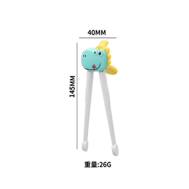 녹색 공룡 학습 젓가락