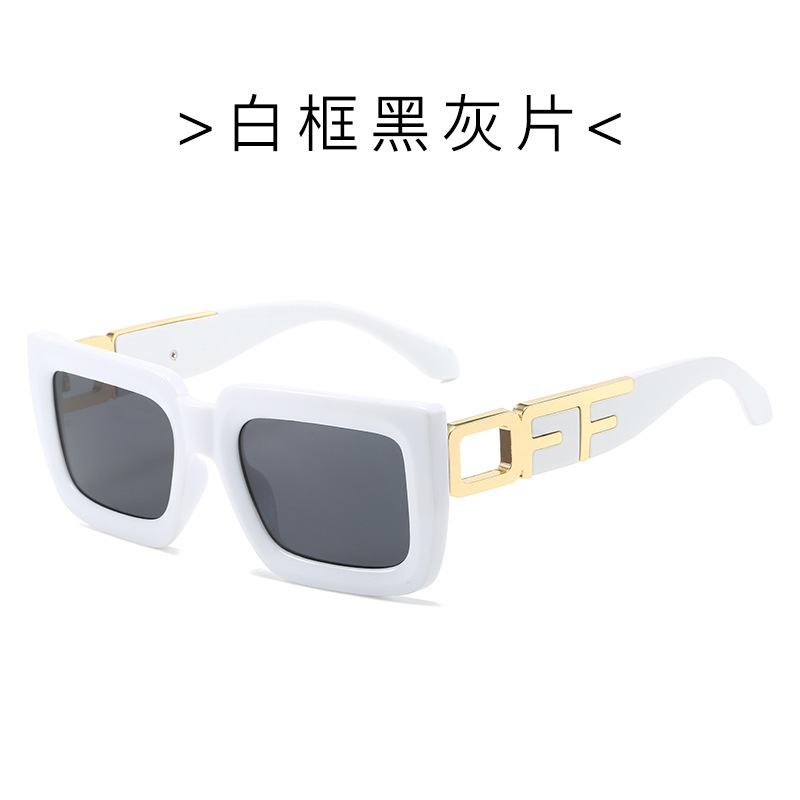 欧美新款时尚太阳镜男女跨境个性金属复古墨镜摩登走秀款华丽眼镜|undefined