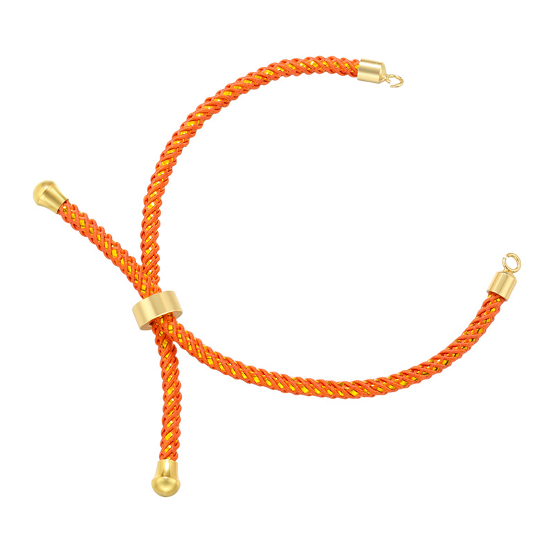 5g Weight Rope Jewelry Making Type Bracelets Classification 1 Piece Quantity rope, Brass Material Geometric Pattern Knitting Design Simple Style Style 1 Piece Simple Style Geometric Rope Brass Knitting Rope Jewelry Accessories 3