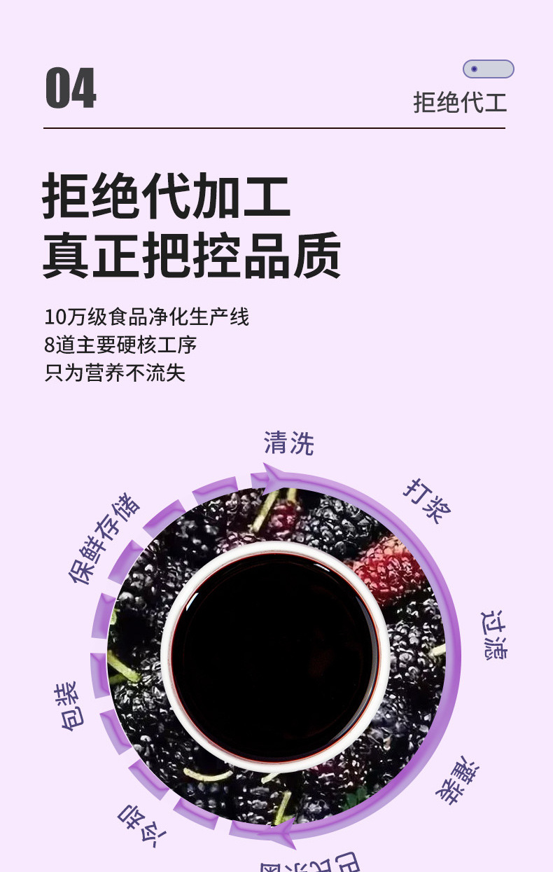 Mulberry Juice Concentrate Sang Shen Yuan Jiang 150mL Plant Drink 10 Stick Pack Box preparation