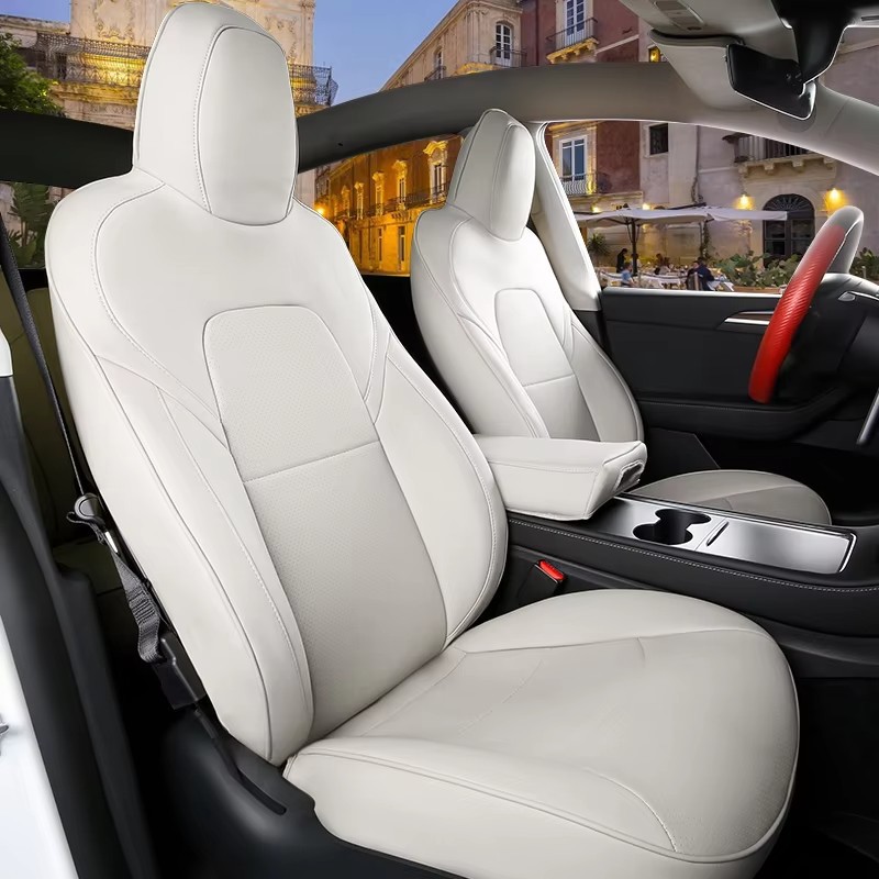 Car Seat Covers, Full Leather, Custom-Made, Special Car Covers, 25 New Models, Leather Seat Cushions, Universal for All Seasons, Fully Enclosed Seat Covers