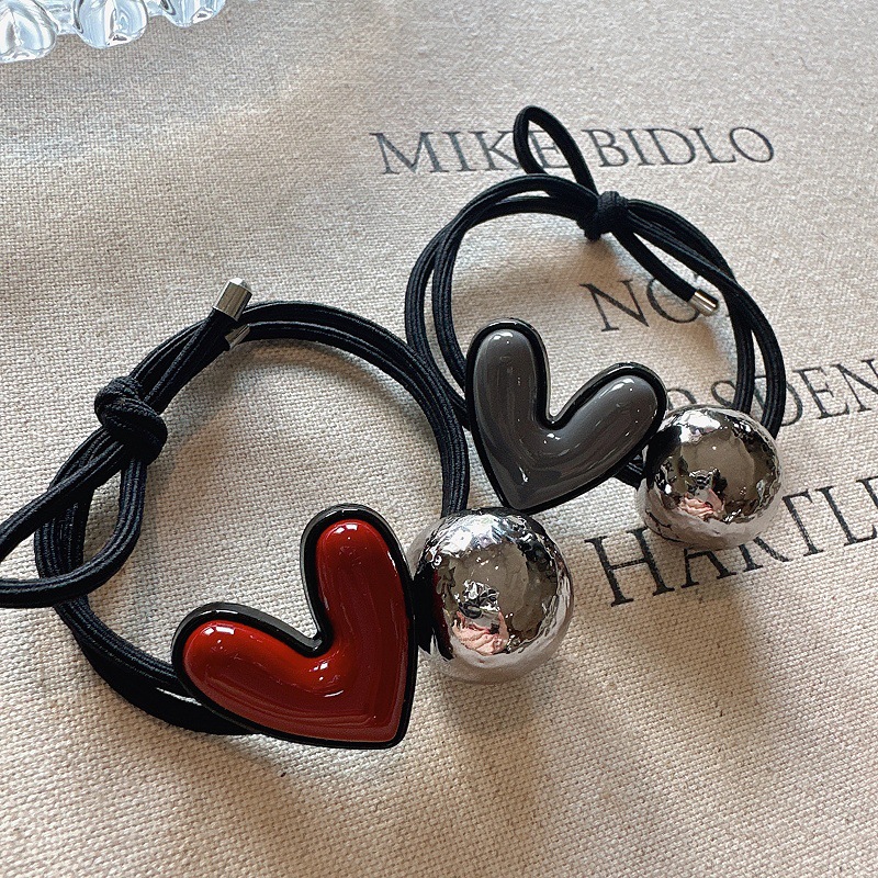 Hair Tie Hair Accessories Type Casual Women's Heart Shape Alloy Hair Tie
