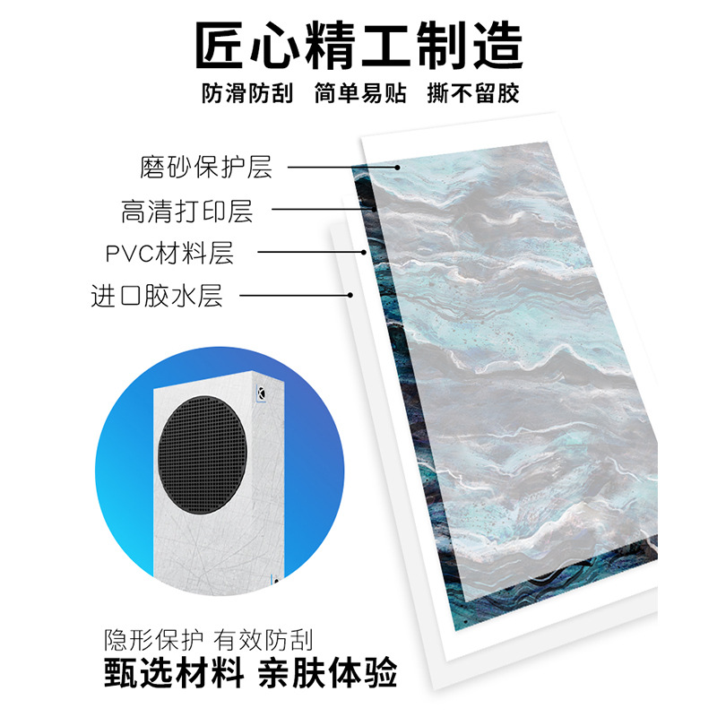 Adecuado para Microsoft Xbox serie S juego anfitrión pegatina película XBOXSERIESS manejar dolor pegatina Accesorios