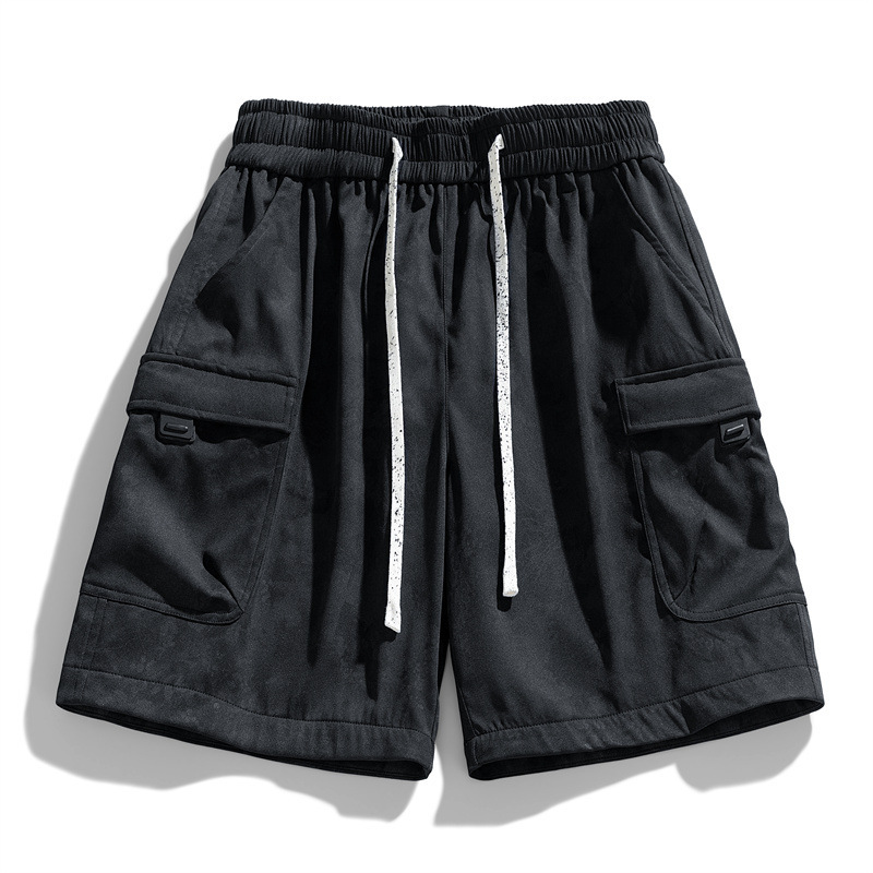 2025 nuevos pantalones cortos de camuflaje para hombres verano retro americano pantalones de herramientas deportivas marca de moda suelto recto casual