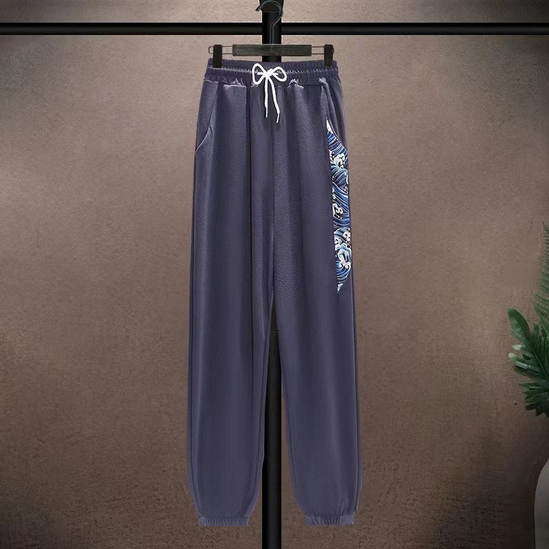 Men's Clothing Ice silk suit men's summer thin Tang suit short sleeve casual large size style men's loose Hanfu suit_voghion.com