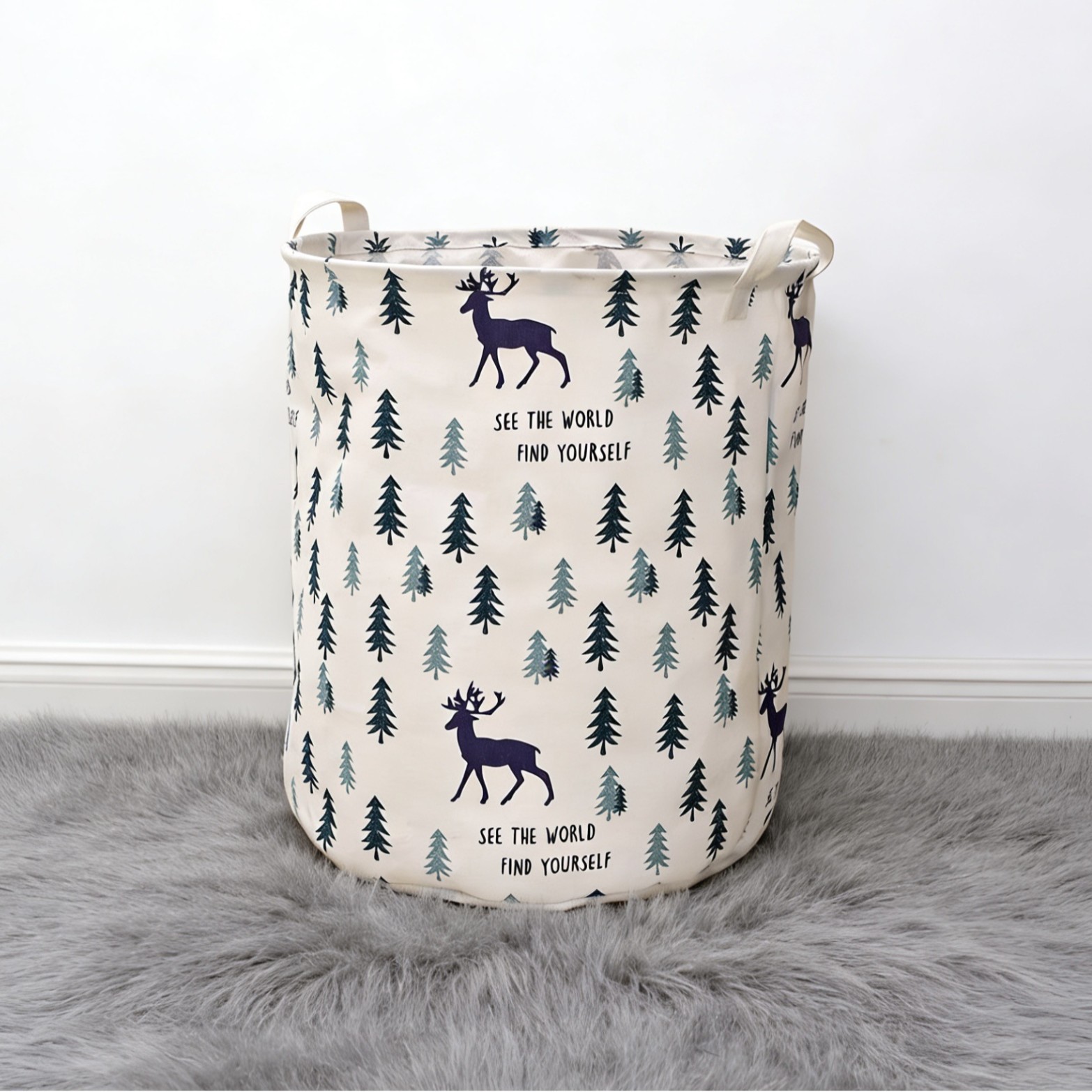 Cesta de almacenamiento de tela de gran capacidad ropa de juguete misceláneas lavandería cesta dormitorio hogar a prueba de humedad y moho-Prueba