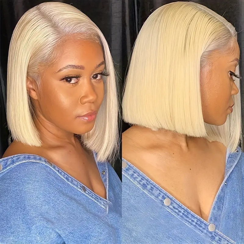 Synthetische lace front bob pruik gekruld voor dames_voghion.com