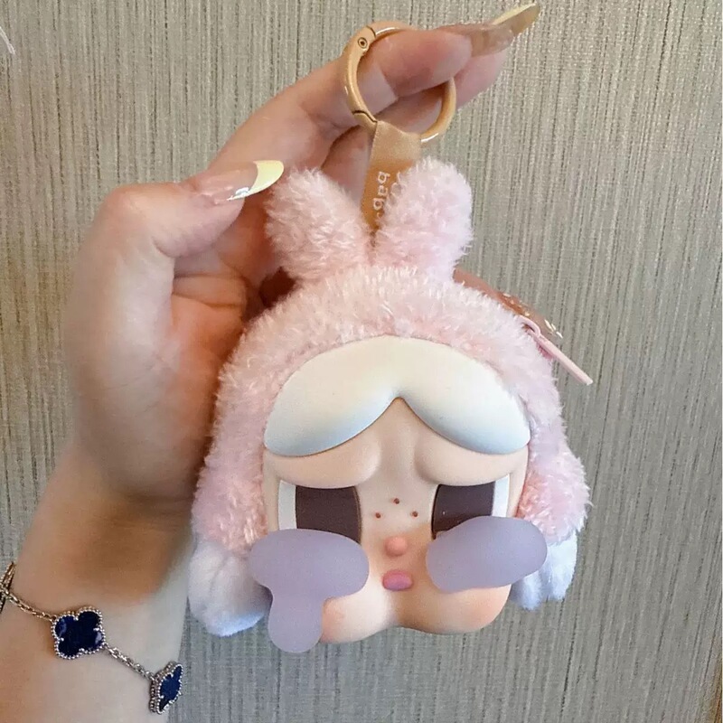 新製品クロスボーダー泣き赤ちゃんヘッドフォンバッグ小銭入れCRYBABYティアーズファクトリーシリーズビニールフェイストレンディぬいぐるみハンギング|undefined