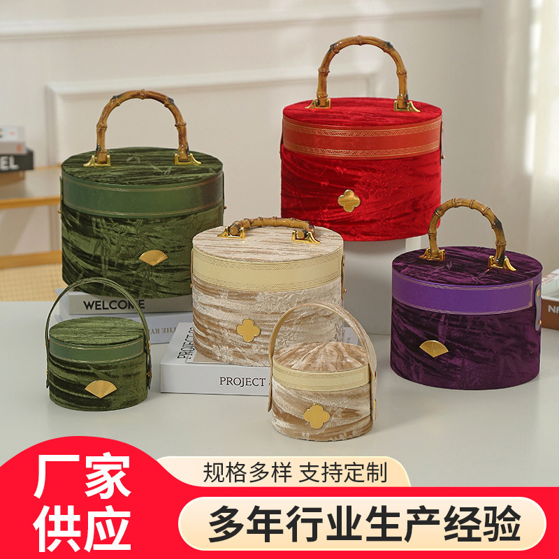 新作中国風ベルベットギフトボックス お祭り端午節ギフト包装 結婚式のお菓子箱 結婚式の記念品ギフトボックス 卸売|undefined