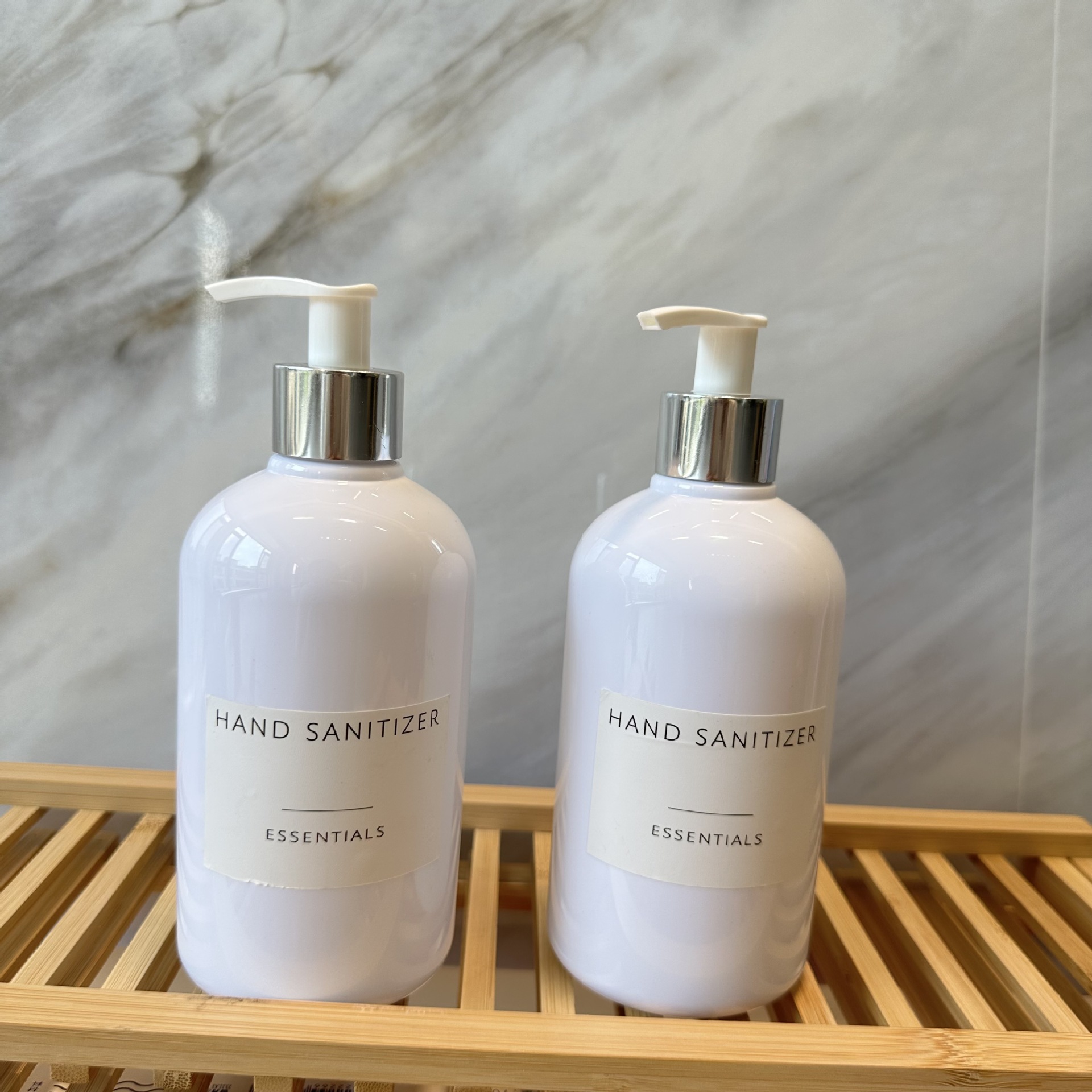 500ml瓷白波士顿瓶美容院沐浴露身体乳院线包装 塑料瓶