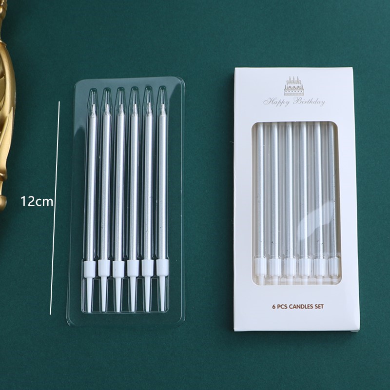 50 velas digitales de oro para el pastel de cumpleaños en caja independiente plata curva decoración de mesa de postres