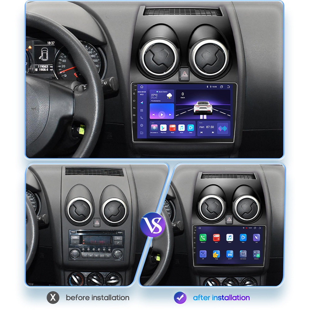 Factory wholesale 9-inch suitable for Nissan X-Trail 06-13 model Android backup camera car DVD navigation system