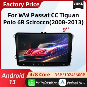 Volkswagen Tiguan Polo 6R 9 düym Android Carplay naviqasiya mərkəzi