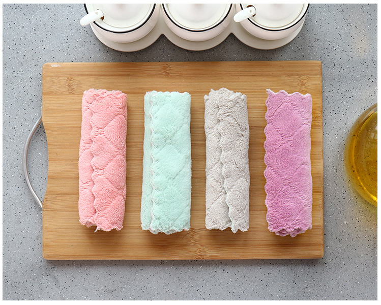 珊瑚绒洗碗巾10