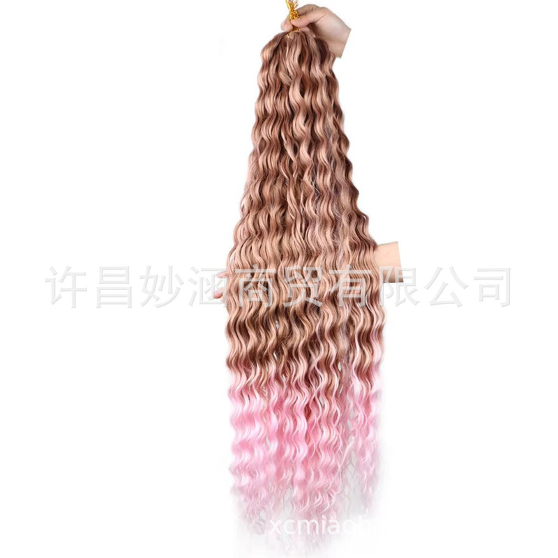 ディープウェーブバルクヘアかぎ針編みヘア送料無料 28 インチ 30 インチ|undefined
